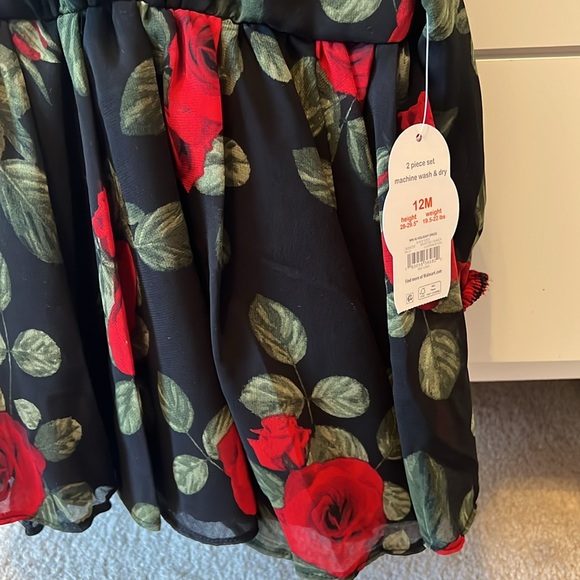 🆕 black rose baby dress - Picture 6 of 7